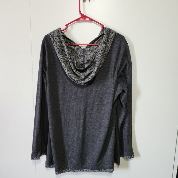 Made for Life Women’s Hooded Sweater Size XL Gray Long Sleeve Lightweight NWT - Picture 5 of 8
